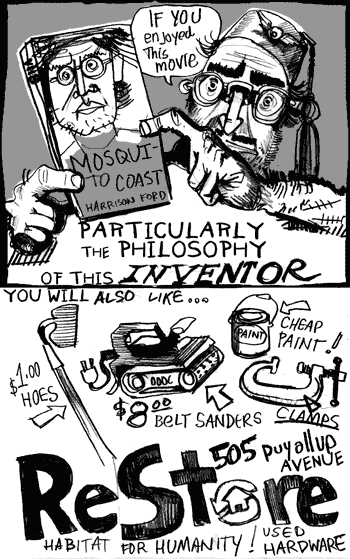 Illustrated Sample Paid Hipster Advertisements